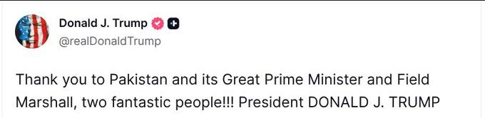 Donald Trump’s Viral X Post Praising Pakistan Sparks Global Attention