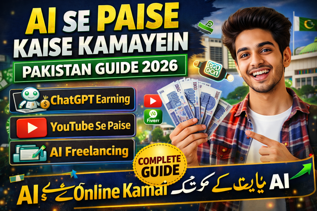 π₯ AI Se Paise Kaise Kamayein (Pakistan Guide 2026) β Complete ChatGPT Earning Guide earn money online pakistan