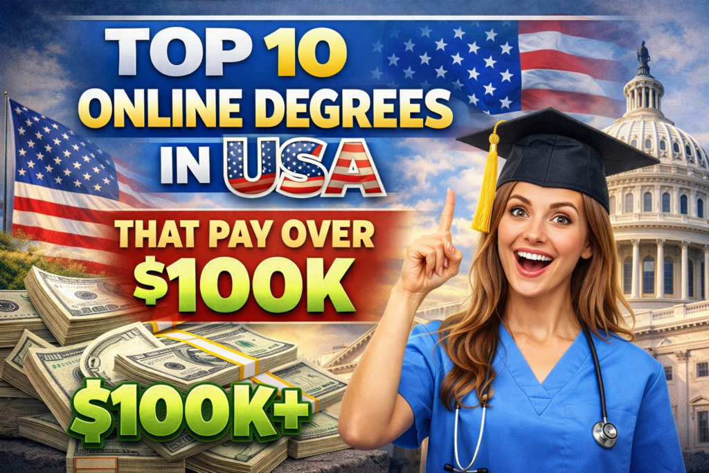 Top 10 Online Degrees in USA That Pay Over $100K
