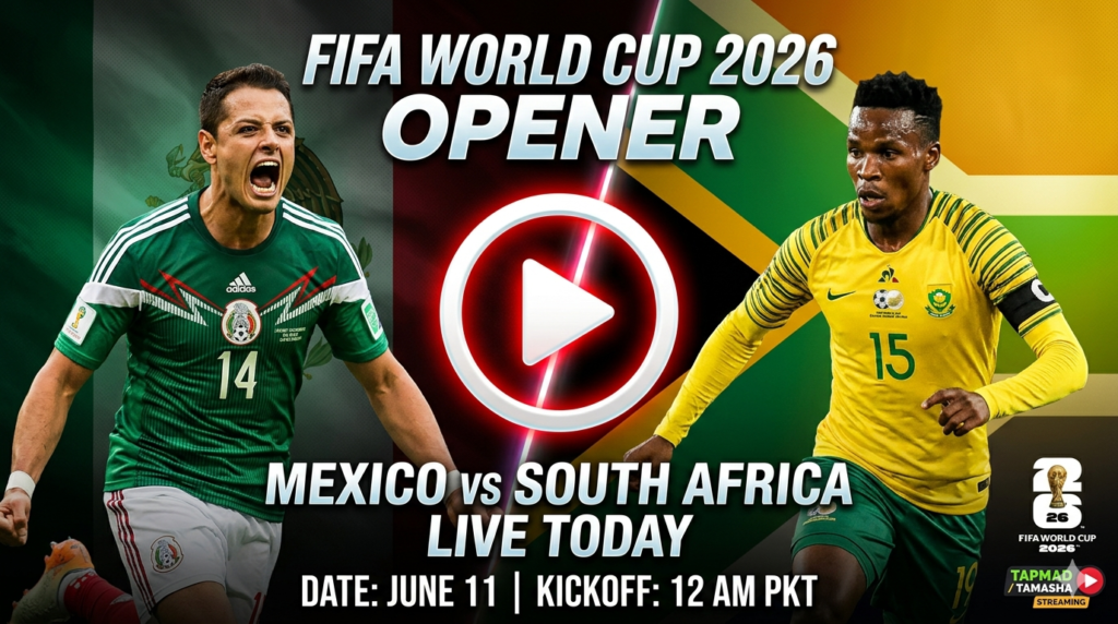 Watch Free FIFA WORLD CUP Live Match Today Mexico vs. South Africa